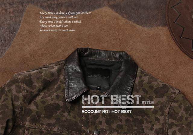 1.0mm カウハイド 50年代 サードタイプ Gジャン 557 3rd  ライダース 迷彩 レザージャケット 牛革