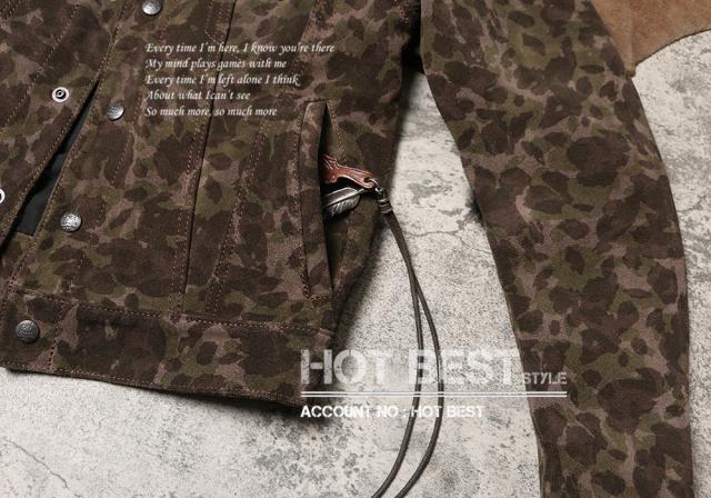 1.0mm カウハイド 50年代 サードタイプ Gジャン 557 3rd  ライダース 迷彩 レザージャケット 牛革