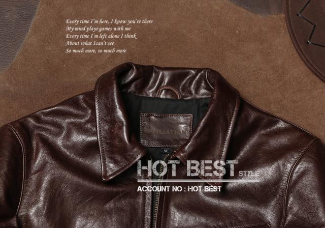 0.8mm ゴートスキン 30年代スタイル シングルライダース メンズ 革ジャン レザージャケット オイルワックスレザー ヤギ 山羊革