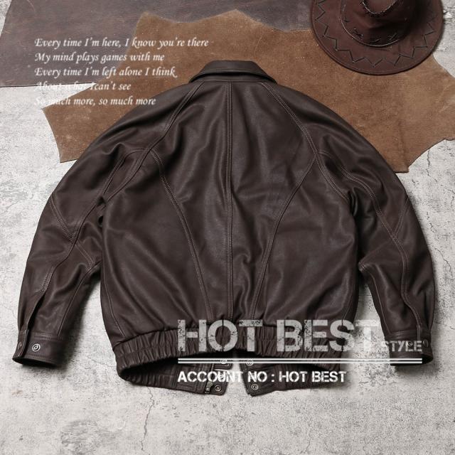 1.0mm カウハイド 復刻30年代スタイル レトロ シングルライダース ゆったりめ メンズ 革ジャン レザージャケット 牛革