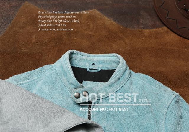 1.0mm カウスエード フーデッドパーカー レザージャケット ヴィンテージ加工 フード取外し可 ボマー ボンバー ライダース 牛革