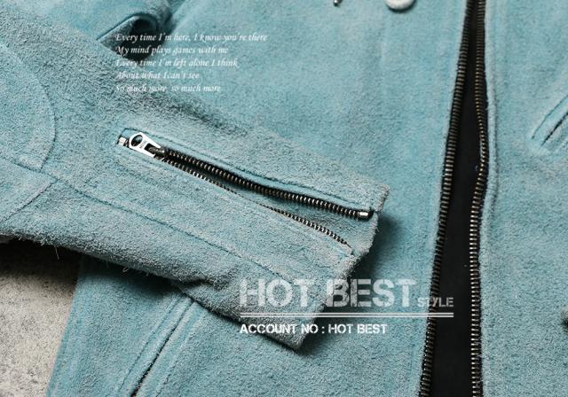 1.0mm カウスエード フーデッドパーカー レザージャケット ヴィンテージ加工 フード取外し可 ボマー ボンバー ライダース 牛革