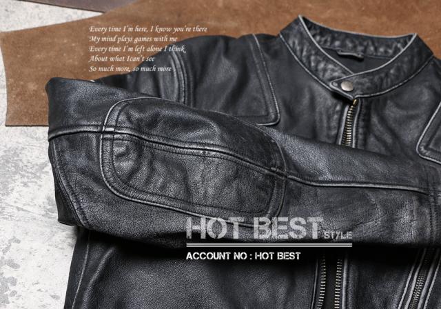 1.0mm カウハイド 50年代 パテッド シングルライダース ウォッシュ加工 ヴィンテージ メンズ 革ジャン レザージャケット 牛革