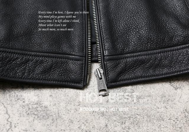 1.2mm カウハイド 30年代 トラッカースタイル ウォッシュ加工 シングルライダース レザージャケット 牛革