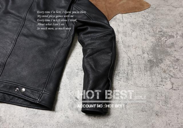 1.2mm カウハイド 30年代 トラッカースタイル ウォッシュ加工 シングルライダース レザージャケット 牛革