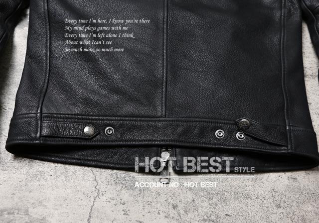 1.2mm カウハイド 30年代 トラッカースタイル ウォッシュ加工 シングルライダース レザージャケット 牛革