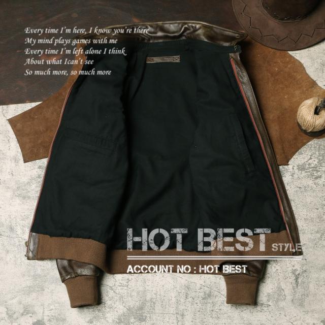 1.0mm カウハイド 復刻30年代 USAF TYPE A-2 フライトジャケット メンズ 革ジャン ヴィンテージ加工 染料仕上げ 牛革