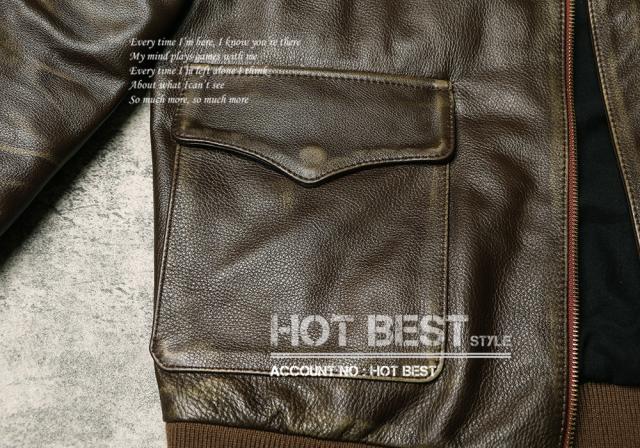 1.0mm カウハイド 復刻30年代 USAF TYPE A-2 フライトジャケット メンズ 革ジャン ヴィンテージ加工 染料仕上げ 牛革