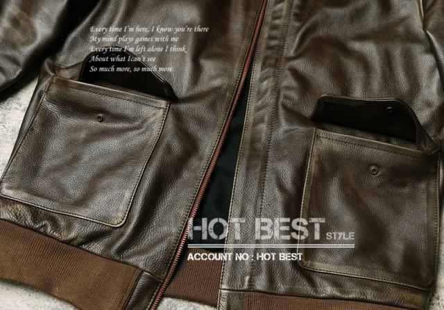 1.0mm カウハイド 復刻30年代 USAF TYPE A-2 フライトジャケット メンズ 革ジャン ヴィンテージ加工 染料仕上げ 牛革