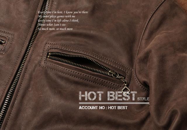 1.1mm カウハイド スタンダードスタイル シングル ライダース 牛革 レザージャケット 染料仕上げ 牛革