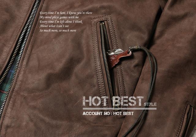 1.1mm カウハイド スタンダードスタイル シングル ライダース 牛革 レザージャケット 染料仕上げ 牛革