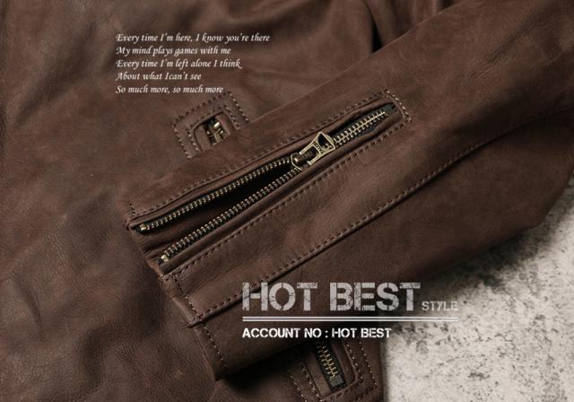 1.1mm カウハイド スタンダードスタイル シングル ライダース 牛革 レザージャケット 染料仕上げ 牛革