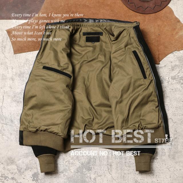 1.4mm カウスエード 復刻30年代 USAF TYPE A-2 フライトジャケット メンズ 革ジャン 染料仕上げ 牛革