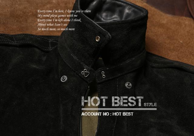 1.4mm カウスエード 復刻30年代 USAF TYPE A-2 フライトジャケット メンズ 革ジャン 染料仕上げ 牛革