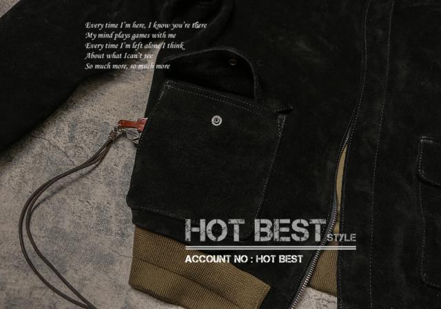 1.4mm カウスエード 復刻30年代 USAF TYPE A-2 フライトジャケット メンズ 革ジャン 染料仕上げ 牛革