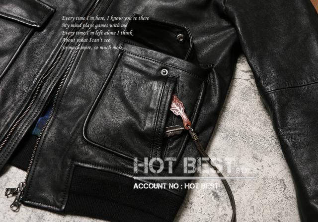 0.8mm ゴートスキン USAF TYPE A-2 1942モデル フライトジャケット メンズ 革ジャン タンニンなめし オイルレザー ヤギ 山羊革