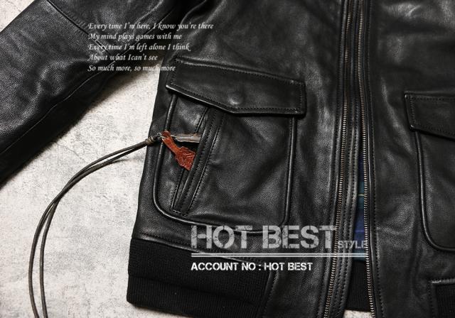 0.8mm ゴートスキン USAF TYPE A-2 1942モデル フライトジャケット メンズ 革ジャン タンニンなめし オイルレザー ヤギ 山羊革