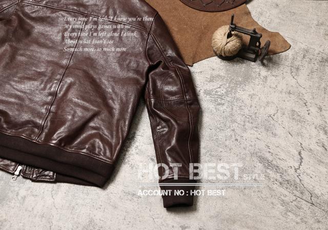 0.8mm ゴートスキン USAF TYPE A-2 1942モデル フライトジャケット メンズ 革ジャン タンニンなめし オイルレザー ヤギ 山羊革