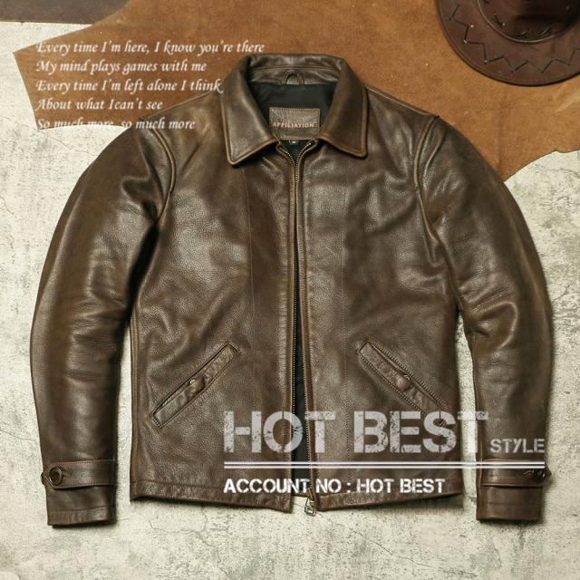 新品レザージャケット 牛革 カウハイド シングルライダース 革ジャン