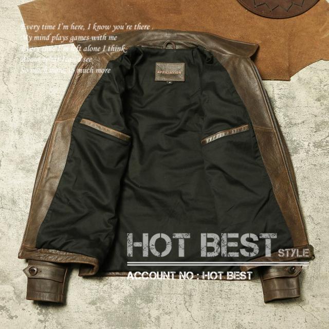 1.0mm カウハイド 復刻30年代スタイル シングルライダース メンズ 革ジャン レザージャケット 牛革