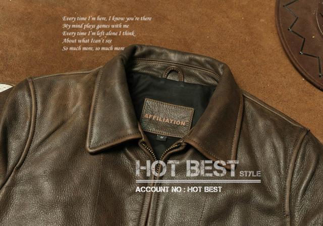 1.0mm カウハイド 復刻30年代スタイル シングルライダース メンズ 革ジャン レザージャケット 牛革