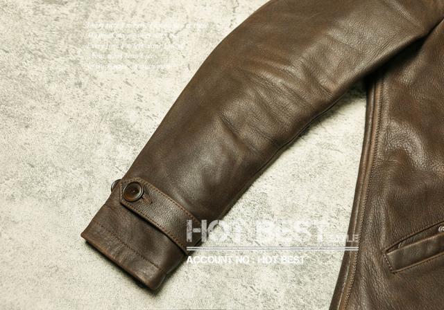 1.0mm カウハイド 復刻30年代スタイル シングルライダース メンズ 革ジャン レザージャケット 牛革
