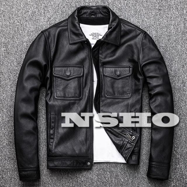 カウハイド メンズ 革ジャン スタンダードスタイル ライダース レザー