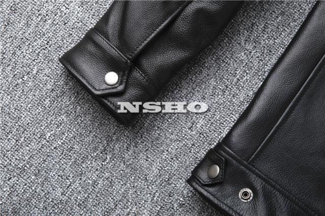 上質 カウハイド メンズ 革ジャン シングル スタイル ライダース