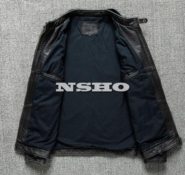 上質 カウハイド メンズ 革ジャン M65 タイプ ヴィンテージ サファリ