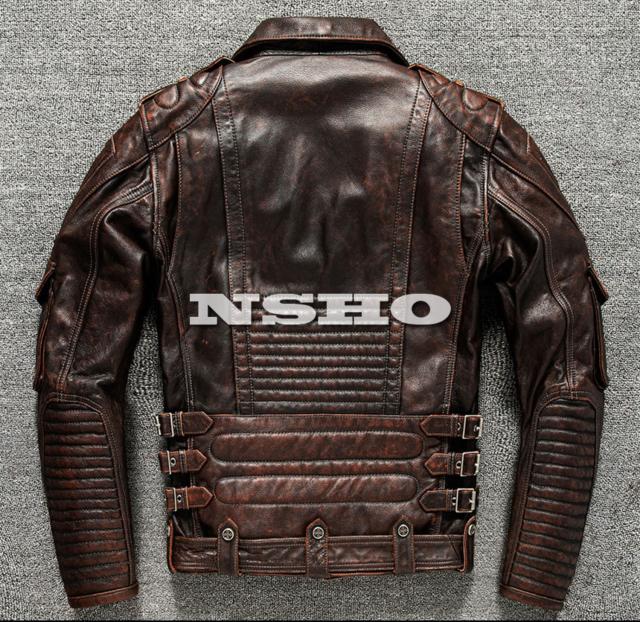 上質 カウハイド メンズ 革ジャン 50´s ダブルライダース レザー