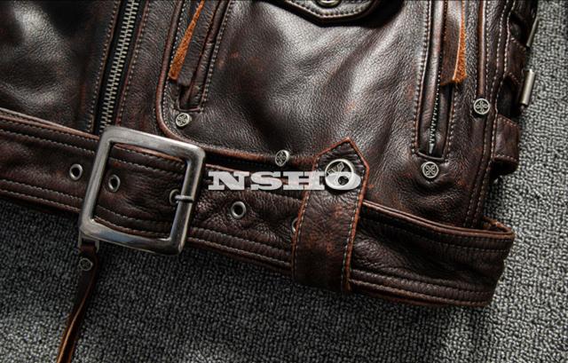 上質 カウハイド メンズ 革ジャン 50´s ダブルライダース レザー