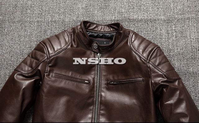 上質 革ジャン ゴートスキン メンズ 50's パテッド シングル