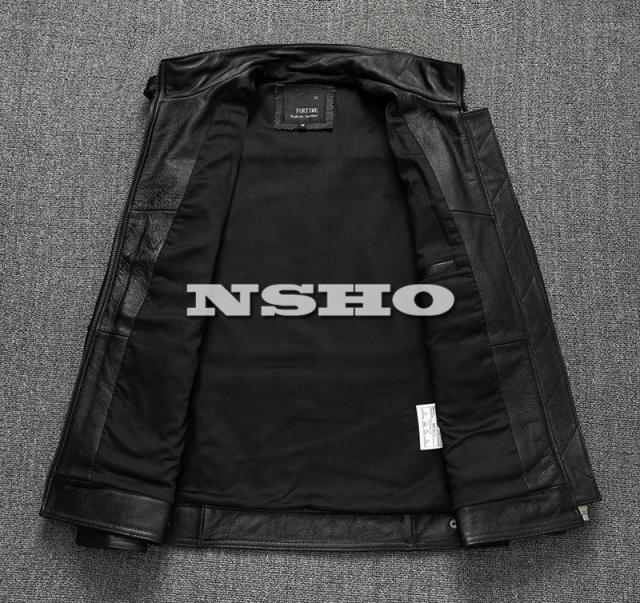 上質 革ジャン カウハイド メンズ M65タイプ ライダース レザー