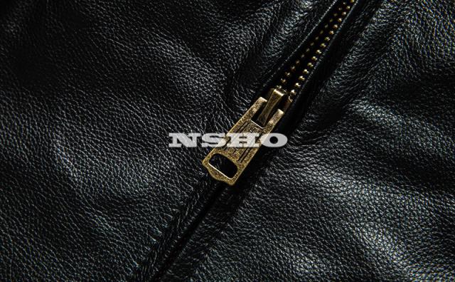 上質 革ジャン カウハイド メンズ 50´s パテッド シングル ライダース