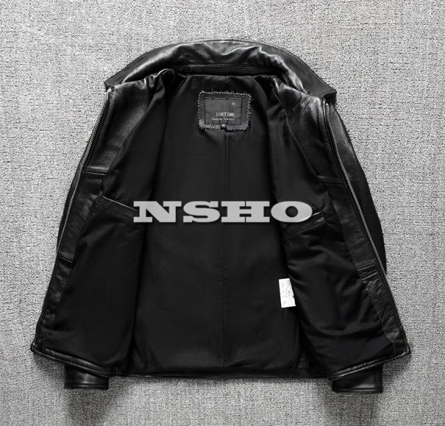 上質 革ジャン カウハイド メンズ ミニマムスタイル シングル