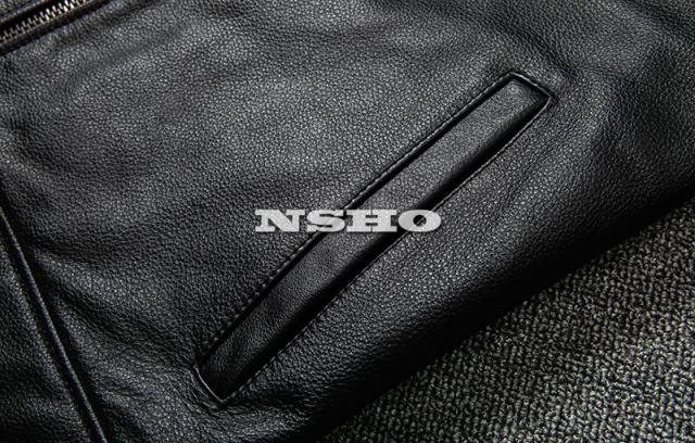 上質 革ジャン カウハイド メンズ ミニマムスタイル シングル ライダース レザージャケット イタリアンレザー 牛革_5