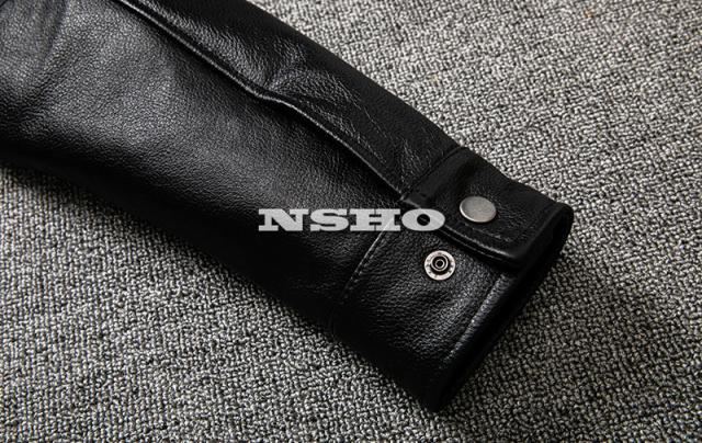 上質 革ジャン カウハイド メンズ ミニマムスタイル シングル ライダース レザージャケット イタリアンレザー 牛革_8