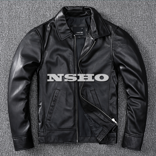 上質  革ジャン シープスキン メンズ ミニマムスタイル シングル ライダース レザージャケット イタリアンレザー 羊革