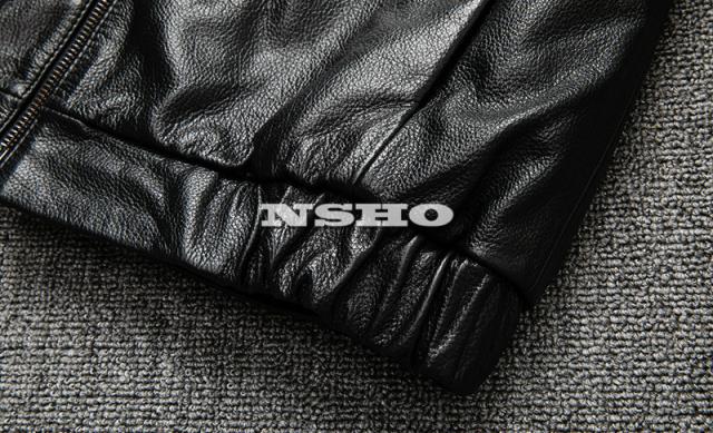 上質 革ジャン カウハイド メンズ フーデッドパーカー スポーツ