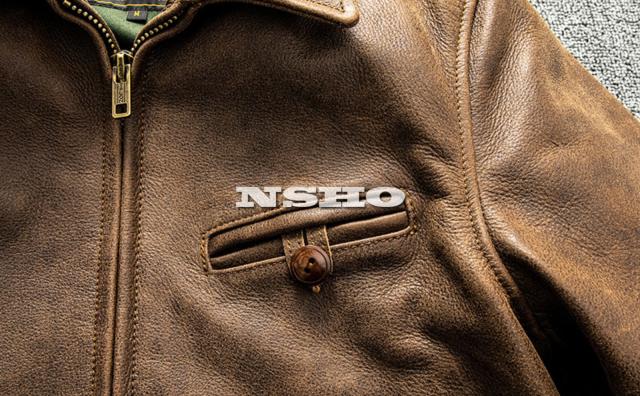 上質革ジャン メンズ ライダース ジャケット イタリアンレザー ホース