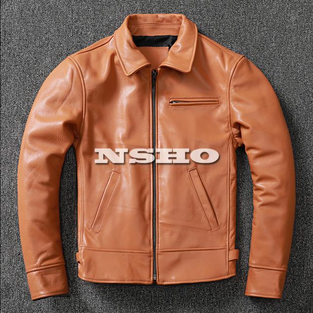 上質革ジャン　カウハイド　メンズ　レザー　ジャケット　イタリアン　レア色　　植物鞣し 牛革　タンニン鞣し 上質革ジャン カウハイド メンズ レザー ジャケット イタリアン レア色