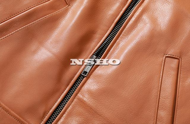 上質革ジャン カウハイド メンズ レザー ジャケット イタリアン レア色