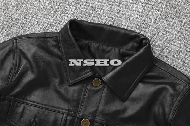 上質革ジャン カウハイド メンズ レザー ジャケット Gジャン