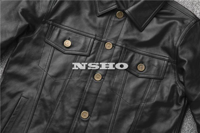 上質革ジャン カウハイド メンズ レザー ジャケット Gジャン