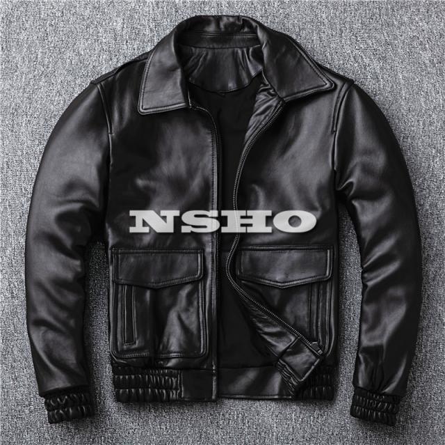 上質革ジャン　メンズ　レザー　ジャケット　イタリアン　シープスキン　羊革　復刻40´s アビエイタースタイル レザージャケット