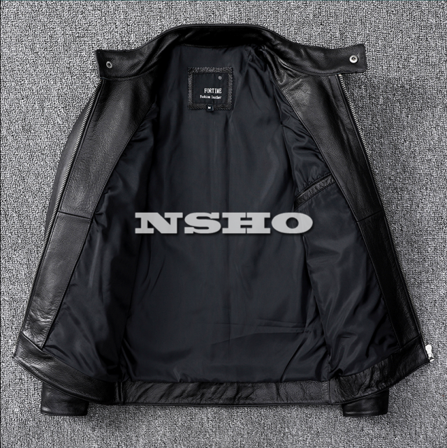 上質 メンズ レザー ジャケット カウハイド 牛革 ミニマムスタイル