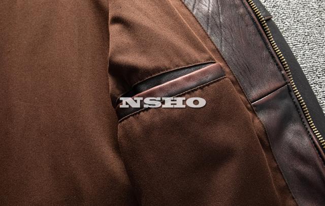 上質 メンズ レザー ジャケット ホースハイド 復刻 50年代 パテッド