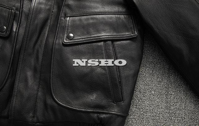 上質 メンズ レザー ジャケット ゴートスキン 山羊革 復刻40年代