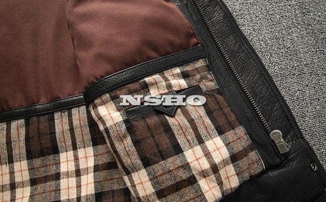 上質 メンズ レザー ジャケット ゴートスキン 山羊革 復刻40年代