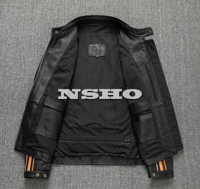 上質革ジャン メンズ カウハイド 牛革 アウトロースタイル シングル